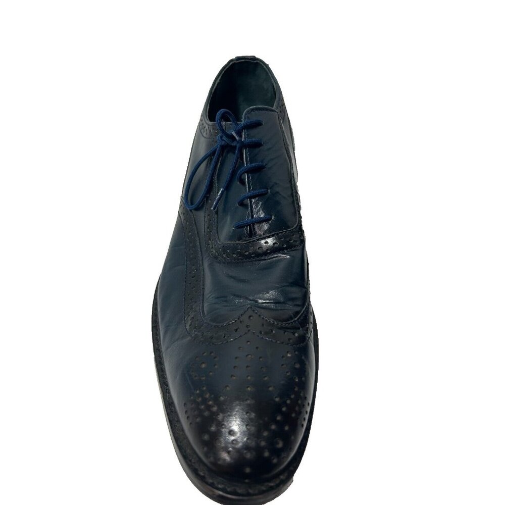 Fortune from Liberty Dress Shoes Men 10.5 Blue Leather Article Liberty Oxford - Picture 5 of 10